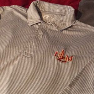 ULM mens medium short sleeve polo